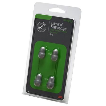 Littmann Oordopjes Zacht - 2 paar (1 paar Small + 1 paar Large) - grijs