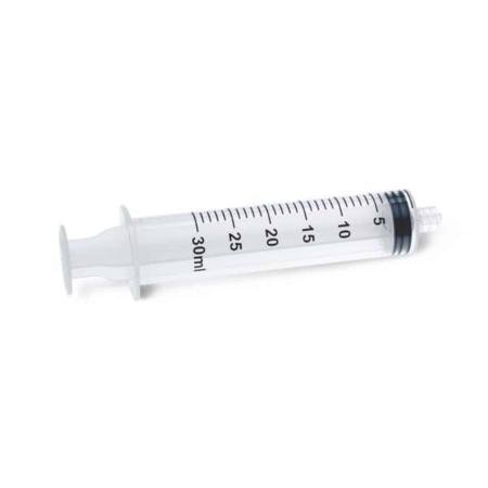 Plastipak 30cc luer- lock 60 pièces