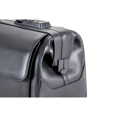 Medische tas Rusticana - Klein - 2 zijvakken - Leder - Zwart