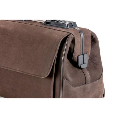 Durasol Rusticana Petit - 2 pochettes - cuir - daim brun (8051)