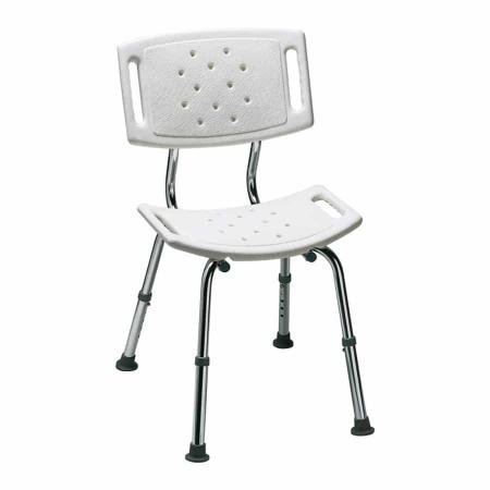chaise de douche, hauteur d'assise réglable de 36 à 46 cm