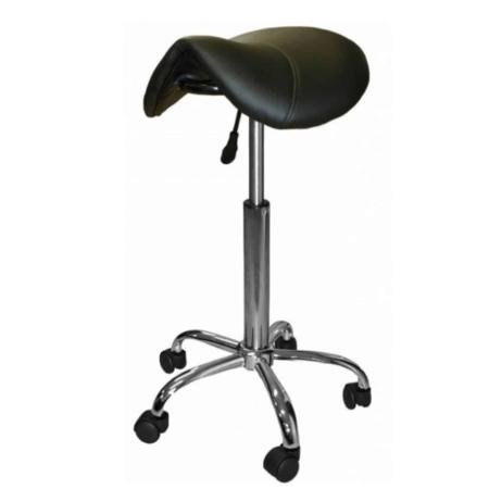 Basic Tabouret - Hoogte 58 - 72cm - Zadelzitting - Zwart