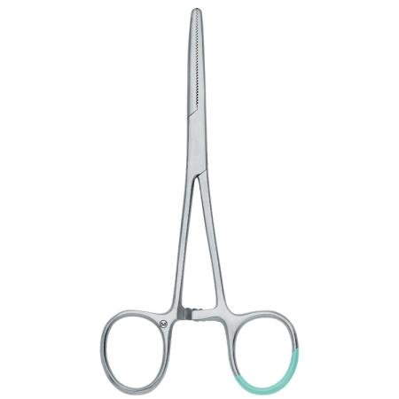 Pean klem anatomisch recht - 14 cm - steriel - wegwerp - in metaal - 5 stuks