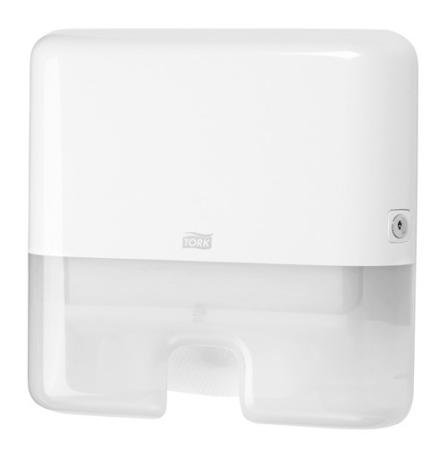 Tork H2 Mini Handdoekdispenser - Multifold - 30 x 29 x 10cm - Wit