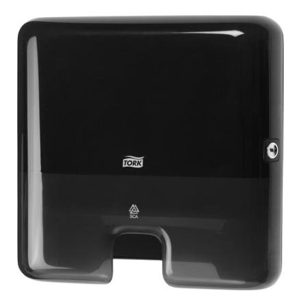 Tork H2 Mini Handdoekdispenser - 30 x 29 x 10cm - Zwart