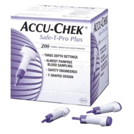 Accu-Chek Safe-T-Pro Plus Veiligheidslancetten - 200 stuks