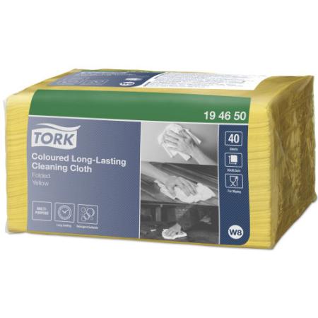 Tork Coloured Long-Lasting Cloth (30x38 cm) geel - 40 u.