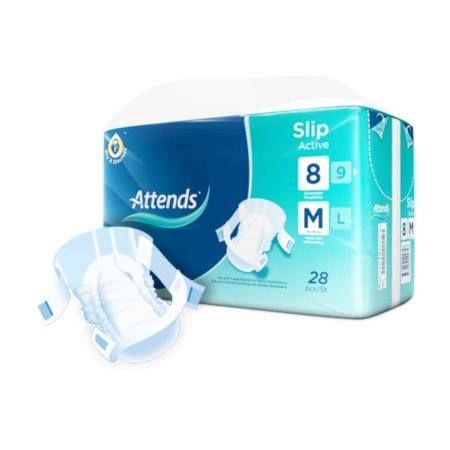ATTENDS Slip Active 8 - Medium - 28 pièces