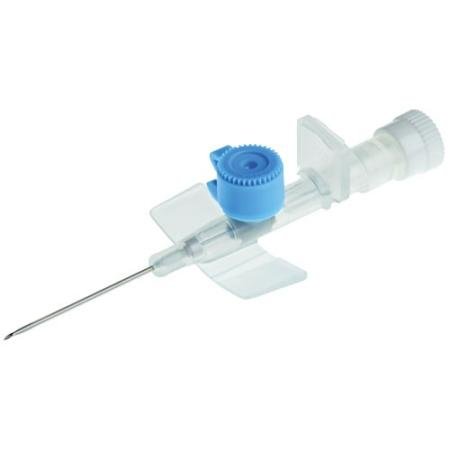 Cathètre IV avec site d'injection 22G x 25mm (bleu) - par pièce