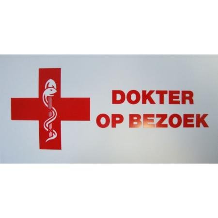 Logo "DOKTER OP BEZOEK" - 20 x 10cm
