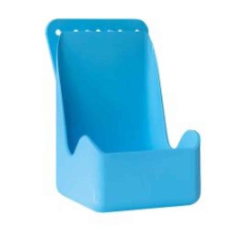 Fixation murale en plastique bleu pour flacon sterillium ou baktolin de 500 ml - 1 u.