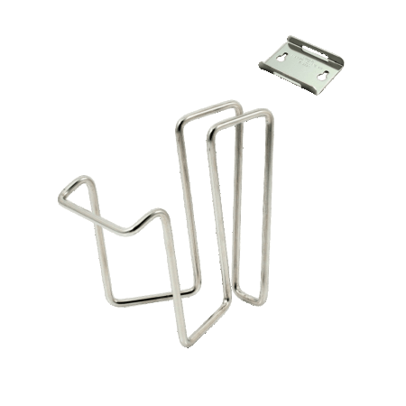 Muurhouder voor flessen van 500ml - Inox