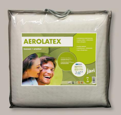 Hoofdkussen Organic Latex Stretch - Extra zachte hoes - 60 x 60cm