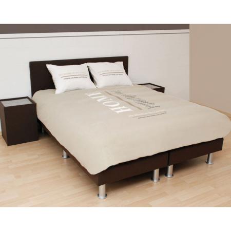 Boxspring Duva - 180 x 200 - set (Hoofdbord + Zilveren cylindrische poten + Matras MA12)