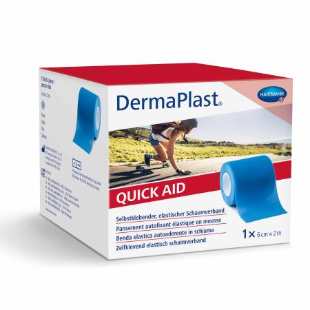 Dermaplast QuickAid - 6cm x 2m - Blauw - 1st
