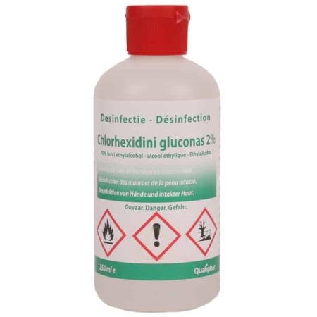 Chloorhexidine 2% (70% Alcohol) - Met klikdop - 250ml