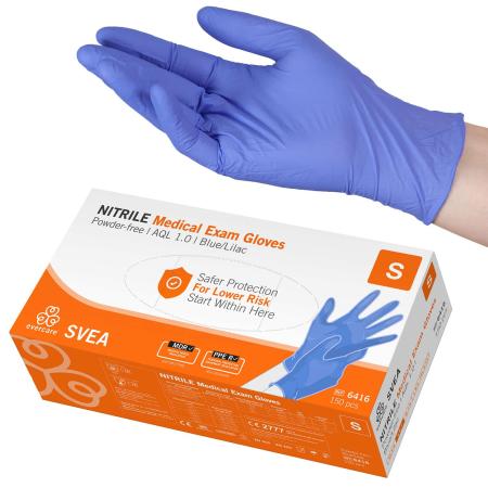 EVERCARE SVEA Gant d'examen nitril - Non-poudré - Small - 150 pièces