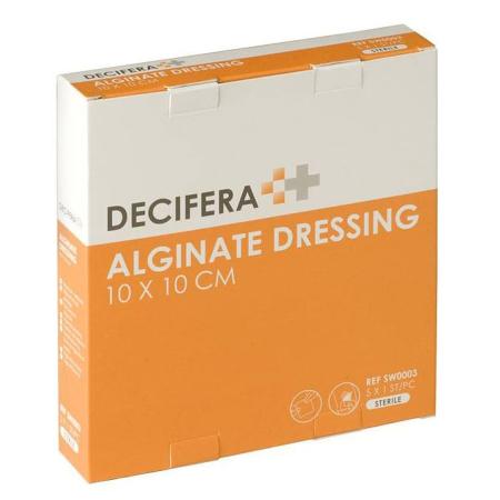 Decifera Alginaatverband - 10x10cm - 5 stuks