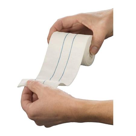HekaFast Multistretch naadloos buisverband (blauwe lijn) 7,5cm x 5m - 1 stuk