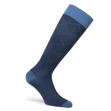 Compressiekous JOBST Casual Pattern Ccl1 (15-20mmHg) - Small - Blauw