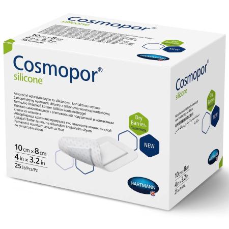 Cosmopor Silicone - Steriel - 10 x 8cm - 25 stuks