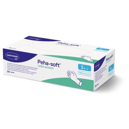 Peha-Soft Latex handschoenen - Poedervrij - Small - 100 stuks
