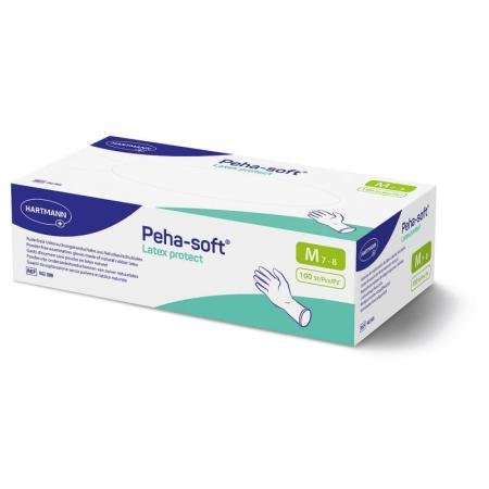 Peha-Soft Latex handschoenen - Poedervrij - Medium - 100 stuks