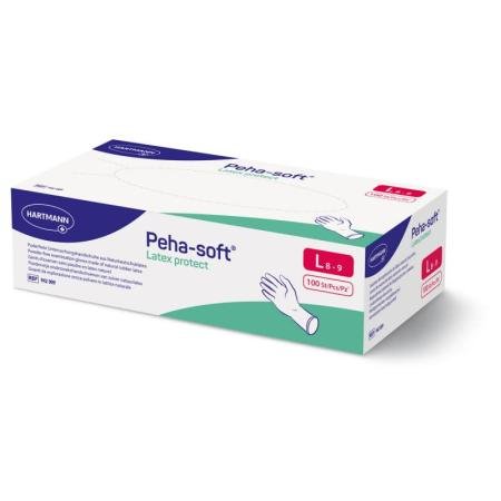 Peha-Soft Latex handschoenen - Poedervrij - Large - 100 stuks