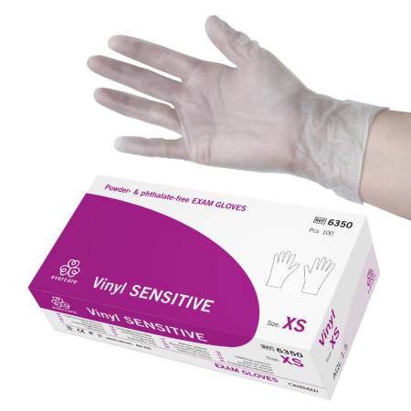 Evercare Stretchvinyl handschoenen poedervrij - X-Small - 100 stuks