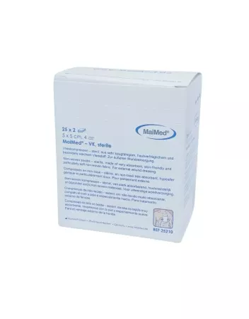 Kompressen steriel 5x5cm 25 x 2 verpakt - 4L - einde stock