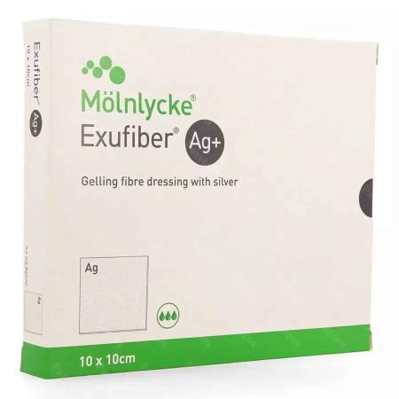 Exufiber AG+ - 10 x 10cm - 10 stuks