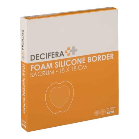 Decifera Foam Silicone Border Sacrum 18x18cm - 5 pièces
