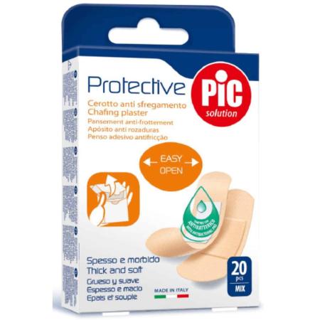 Pleisters  met anti-bacteriële kompres  20 stuks (PIC)