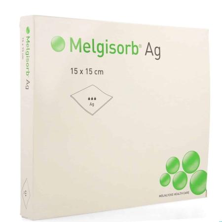 Melgisorb Ag - 15 x 15cm - 10 stuks