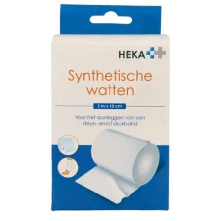 HEKA Synthetische watten - 10cm x 3m (5 rollen)