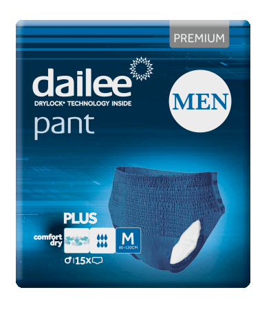DAILEE Pant Premium - Plus - Medium - Men (bleu) - 15 pièces