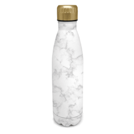 Gourde vacuum - Marbre blanc - 500ml (chaud et froid)
