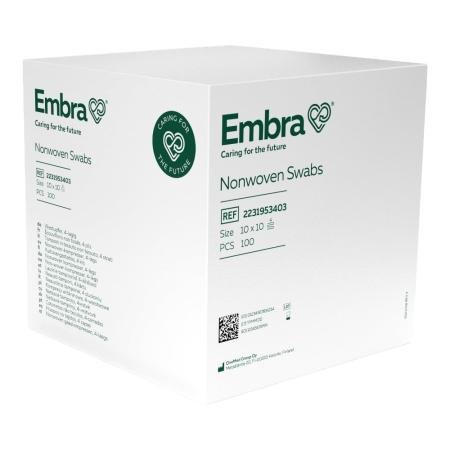EMBRA kompres non-woven - NS - 4-laags - 10 x 10cm - 100 stuks