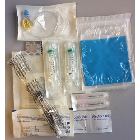 Spoelset port-a-cath altijd met gebogen hueber naald 20G -  1 set
