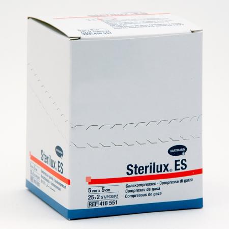 STERILUX gaaskompressen - Steriel - 5x5cm - 25 x 2 stuks   (60)