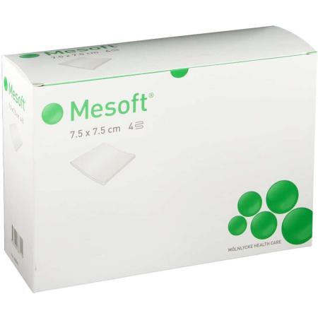 Mesoft kompres - NS - Non Woven - 7,5 x 7,5cm - 300 stuks