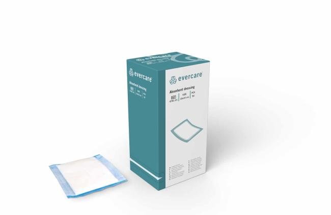 EVERCARE Absorberend kompres - Steriel - 10 x 20cm - 35 stuks