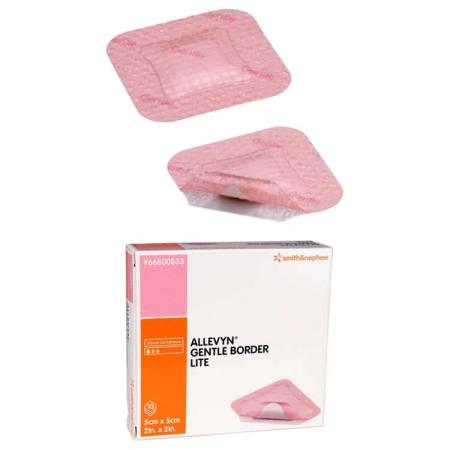 Allevyn Gentle Border Lite 5 x 5 cm 10 u.