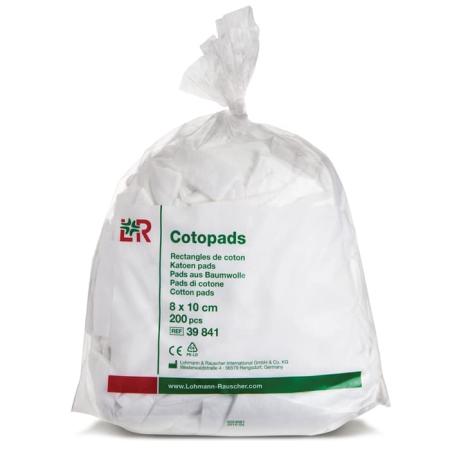 Cotopads 8 x 10cm (100% katoen) - 200 stuks