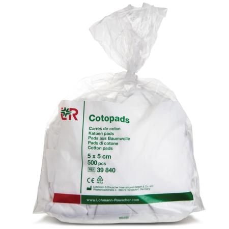 Cotopads 5x5cm 500st (100% katoen)
