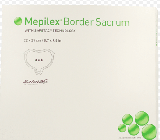 Mepilex Border Sacrum Protect 22 x 25cm - 5 stuks