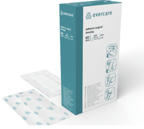 EVERCARE Eilandpleister non-woven - Steriel - 10 x 20cm - 30 stuks