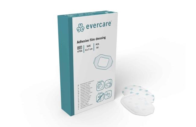 EVERCARE Transparante wondfolie - 6 x 7cm - 50 stuks