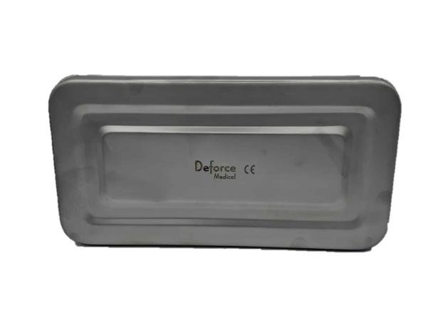 Inox instrumentendoos - Vlak - 25 x 12 x 6cm - Premium Label