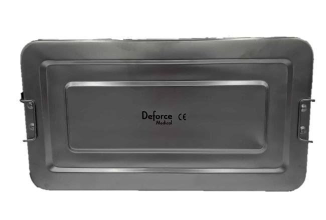 Inox instrumentendoos - Vlak - 35 x 15 x 6cm - Premium Label